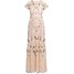 Needle & Thread Długa sukienka pastel pink NT521C00T-J11