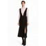 H&M Sukienka z dekoltem w serek 0439853002 Czarny