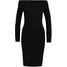 Selected Femme SFMATHILDE Sukienka etui black SE521C0B9-Q11