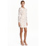 H&M Koronkowa sukienka 0426996003 Naturalna biel