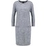 Vero Moda VMCLEMENTINE COPENHAGEN Sukienka dzianinowa light grey melange VE121C0Y3-C11
