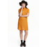 H&M Sukienka z półgolfem 0418743008 Musztardowożółty