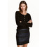 H&M Spódnica z żakardowej tkaniny 0418326001 Ciemnoniebieski/Wzór