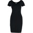 Zalando Essentials Sukienka z dżerseju black ZA821CA0I-Q11