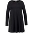 Zalando Essentials Curvy Sukienka z dżerseju black ZX121CA0A-Q11