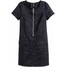 H&M Sukienka z imitacji zamszu 0423109002 Czarny