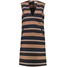 Wood Wood JENNA Sukienka letnia dark navy stripe WO421C00B-T11