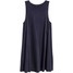 H&M Dżersejowa sukienka 0432776001 Ciemnoniebieski