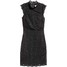H&M Koronkowa sukienka 0437779001 Czarny