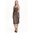 H&M Koronkowa sukienka 0437412002 Czarny/Pudrowy