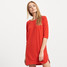Reserved Czerwona sukienka z zamkami na boku QE277-33X