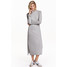 H&M Sukienka z półgolfem 0426212002 Szary melanż