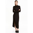 H&M Sukienka z półgolfem 0426212002 Czarny