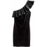 H&M Sukienka na jedno ramię 0449688001 Czarny