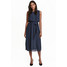 H&M MAMA Sukienka dla karmiącej 0349253003 Ciemnoniebieski