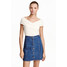 H&M Trapezowa spódnica dżinsowa 0424993001 Ciemnoniebieski denim