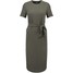 Topshop Sukienka z dżerseju khaki/olive TP721C0JP-N11