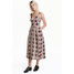 H&M Sukienka z żakardowej tkaniny 0459740001 Czarny/Wzór