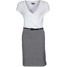 Zalando Essentials Sukienka z dżerseju biały ZA821C00R-850