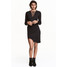 H&M Sukienka ze sznurowaniem 0436250002 Czarny