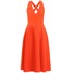 Warehouse Sukienka koktajlowa orange WA221C08B-H11