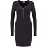 Vero Moda VMLIS Sukienka z dżerseju dark grey melange VE121C101-C11