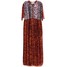 H&M Suknia z jedwabnego szyfonu 0438699001 Ciemnopomarańczowy