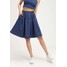 Vero Moda VMALANI Spódnica trapezowa dark blue denim VE121B0AY