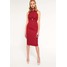 Topshop Sukienka koktajlowa burgundy TP721C0KO