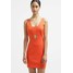 Topshop Sukienka z dżerseju orange TP721C07D
