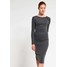 Selected Femme SFSASHA Sukienka z dżerseju dark grey melange SE521C0BQ