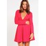 Missguided Plus Sukienka z dżerseju red M0U21C02C