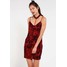 Missguided Sukienka z dżerseju red M0Q21C08C