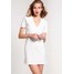 Missguided Sukienka z dżerseju white M0Q21C05G