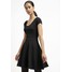 Even&Odd Sukienka z dżerseju black EV421CA0I