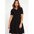 Dorothy Perkins Curve Sukienka z dżerseju black DP621C02V