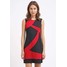 Anna Field Sukienka z dżerseju red/black AN621C0N3