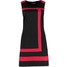 Anna Field Sukienka z dżerseju black/red AN621C0FS