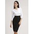 Armani Jeans Sukienka letnia schwarz/weiß AJ121C026