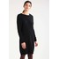 Benetton Sukienka dzianinowa black 4BE21C06O