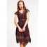 Miss Selfridge Sukienka koktajlowa burgundy MF921C0BB