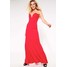 Missguided Sukienka z dżerseju red M0Q21C05L