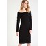 Selected Femme SFLOLO Sukienka z dżerseju black SE521C0CA