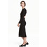 H&M Sukienka z wycięciami 0467790003 Czarny