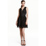 H&M Koronkowa sukienka 0440056002 Czarny