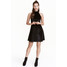 H&M Błyszcząca sukienka 0429274009 Black/Silver