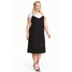 H&M H&M+ Sukienka z topem 0457050001 Czarny/Biały
