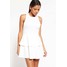 Missguided Sukienka z dżerseju white M0Q21C08P