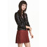 H&M Spódnica z imitacji zamszu 0454727006 Ceglastoczerwony