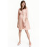 H&M MAMA Sukienka w serek 0476091001 Pudroworóżowy